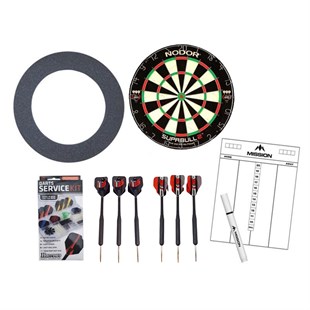 Standard dartpakke - skive, pile, ring, m.m.