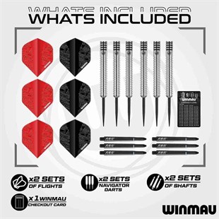 Winmau Blade 360 Surround sæt - Blade 360 skive, surround & 2 sæt NT-pile