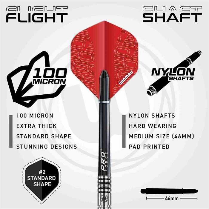 Winmau Blade 360 Surround sæt - Blade 360 skive, surround & 2 sæt NT-pile