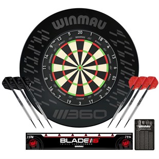 Winmau Blade 360 Surround sæt - Blade 360 skive, surround & 2 sæt NT-pile
