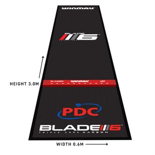 Winmau Pro Zone Precision Blade 6 Dartmåtte m/ raised oche