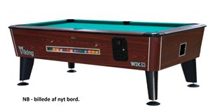 7 fods WIK Viking brun poolbillard - BRUGT