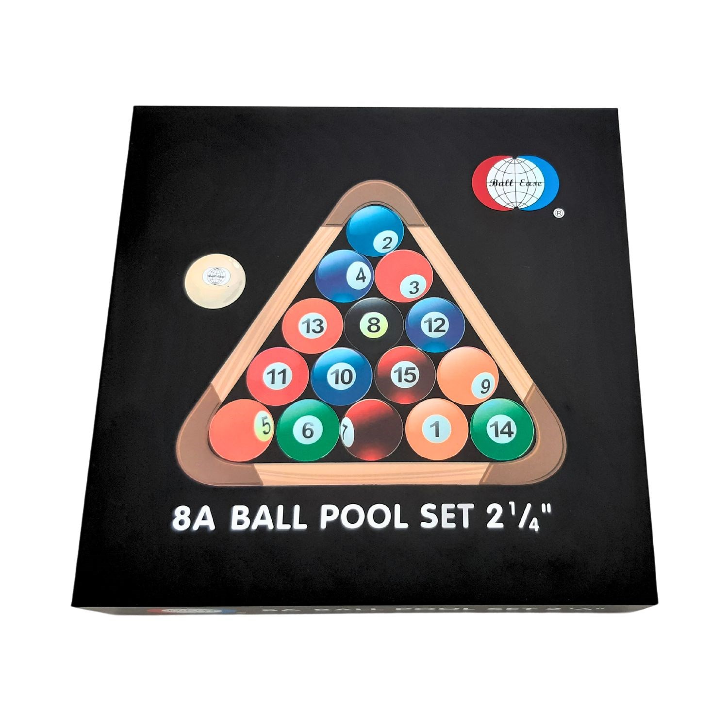 MOMO FING Boule De Billard N°8 Classique - 57,2 Mm, Qualité Laminée