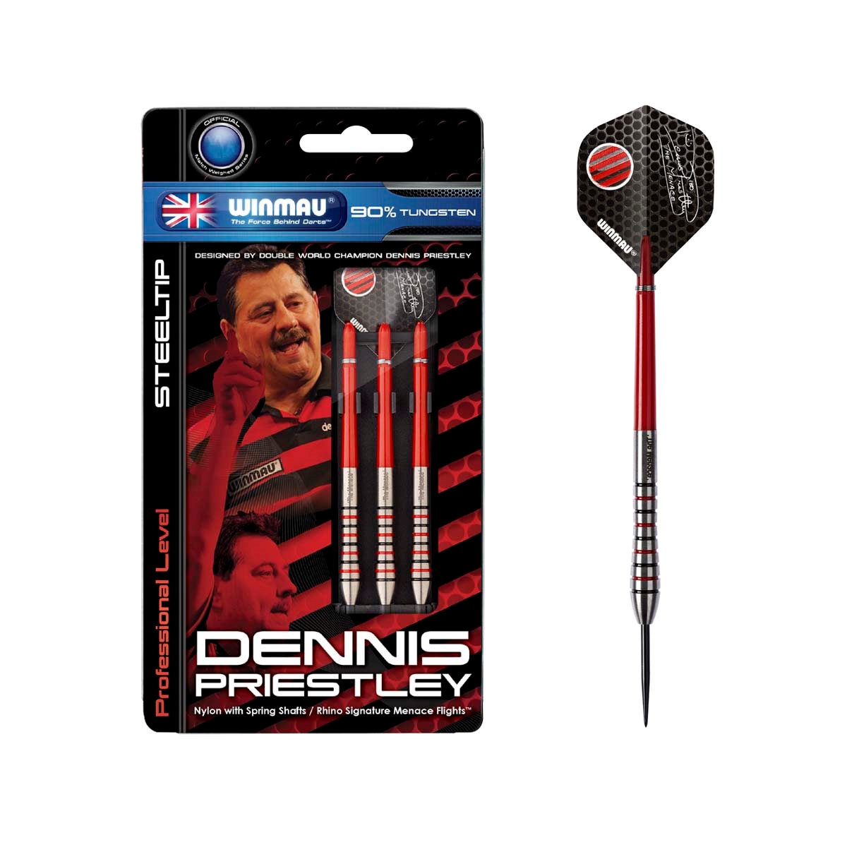 Dennis Priestley dartpile fra Winmau køb